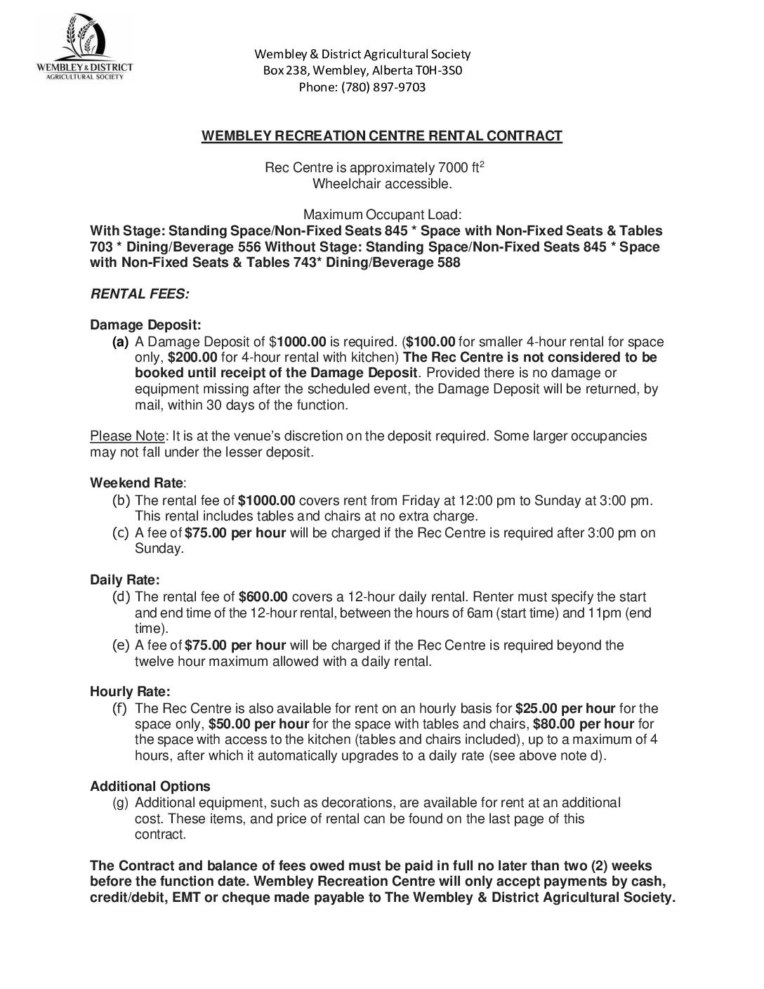 MP Rental Contract 2025